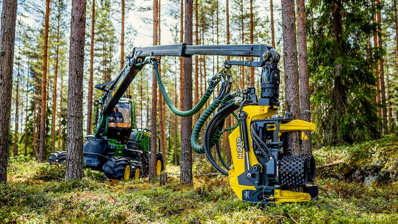 Harvestera strēles daļa