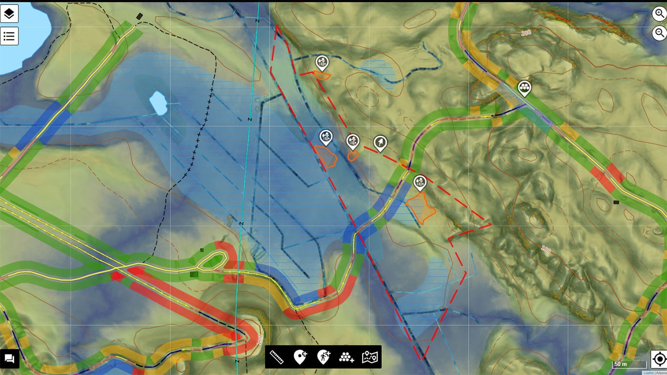 TimberMatic Maps karšu slānis