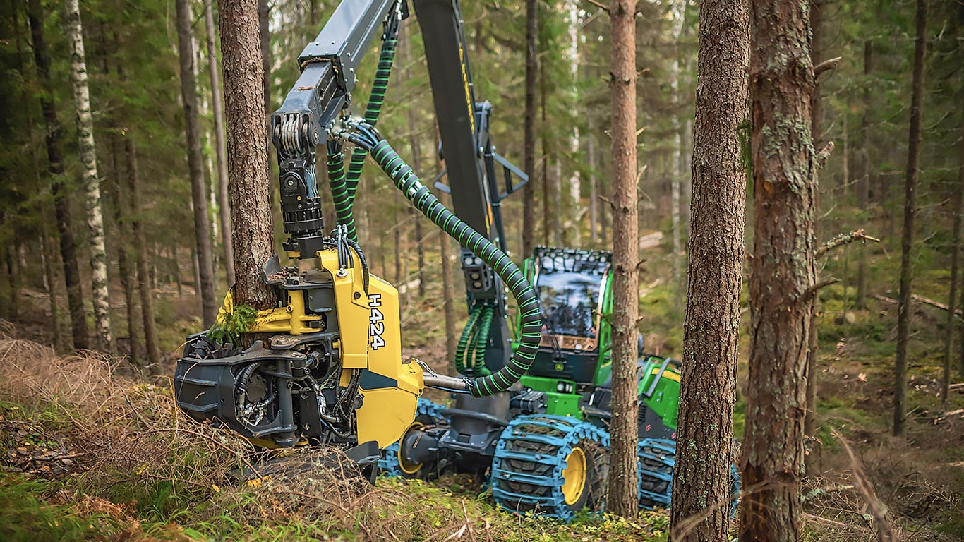 John Deere harvestera galva H424