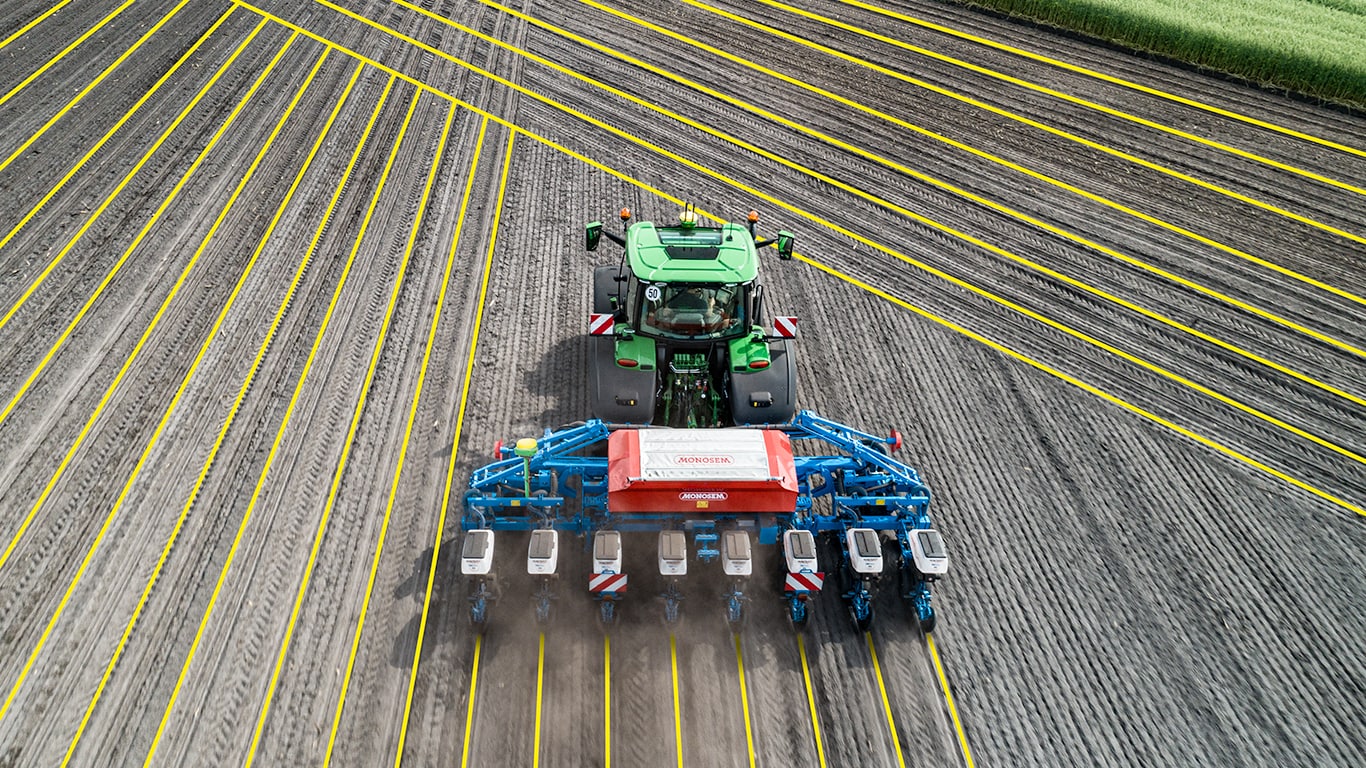 Autopath, John Deere traktori, skats no augšas