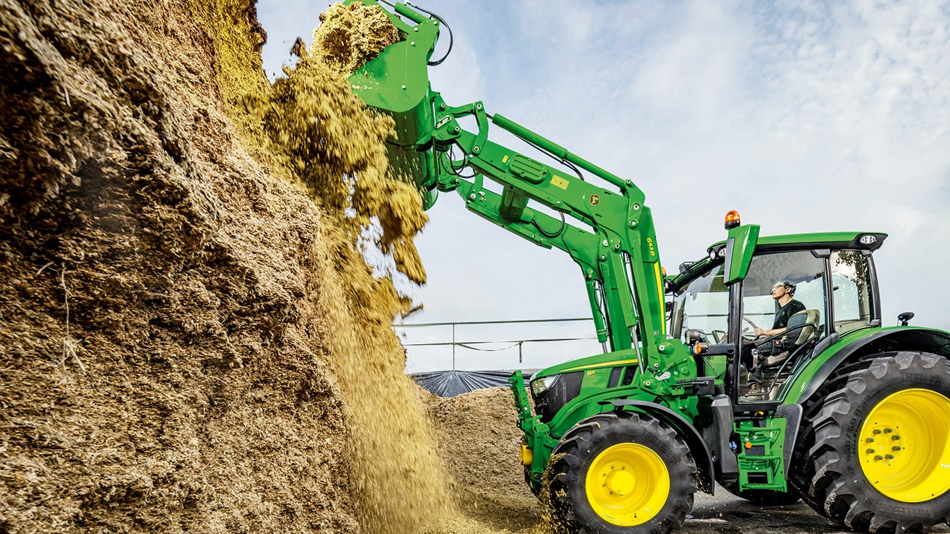 Padariet savu dienu maksimāli efektīvu ar John Deere frontālajiem iekrāvējiem