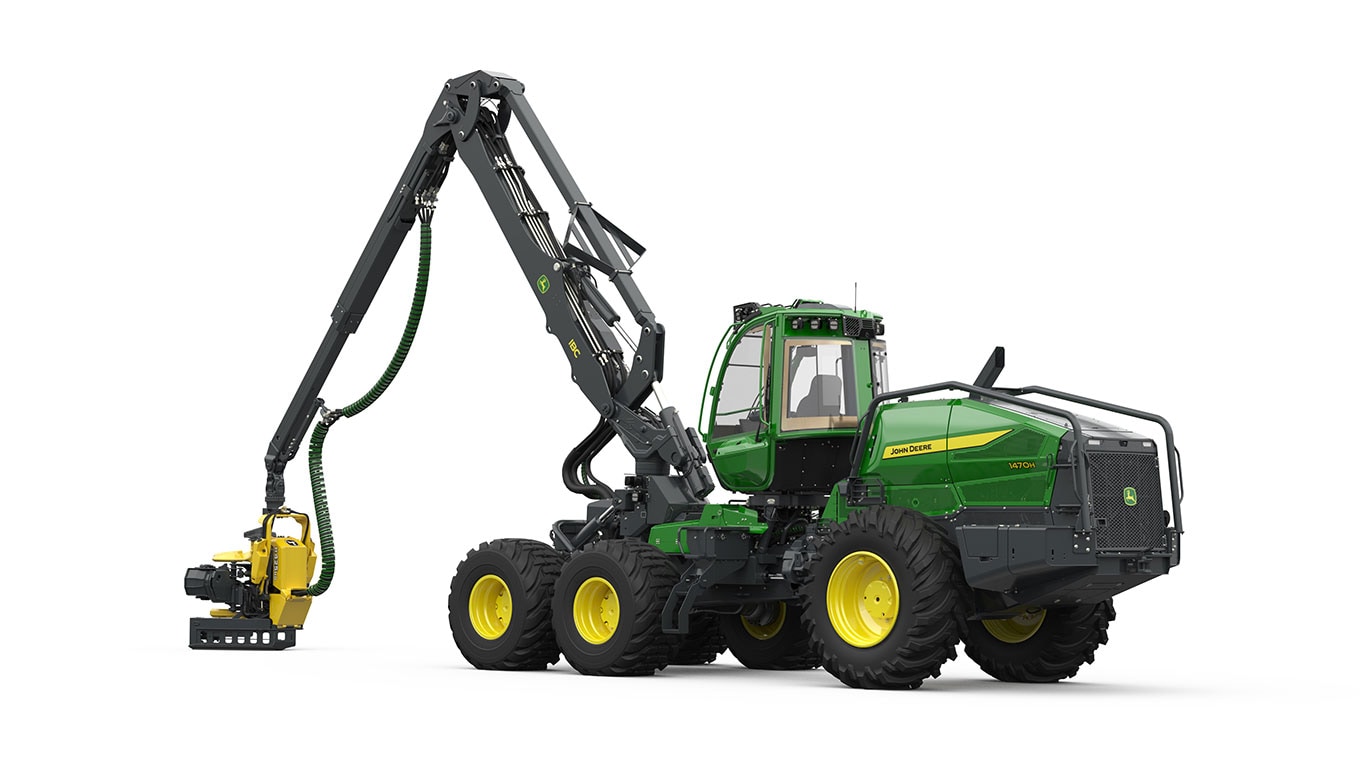 John Deere harvesters ar riteņiem 1470H